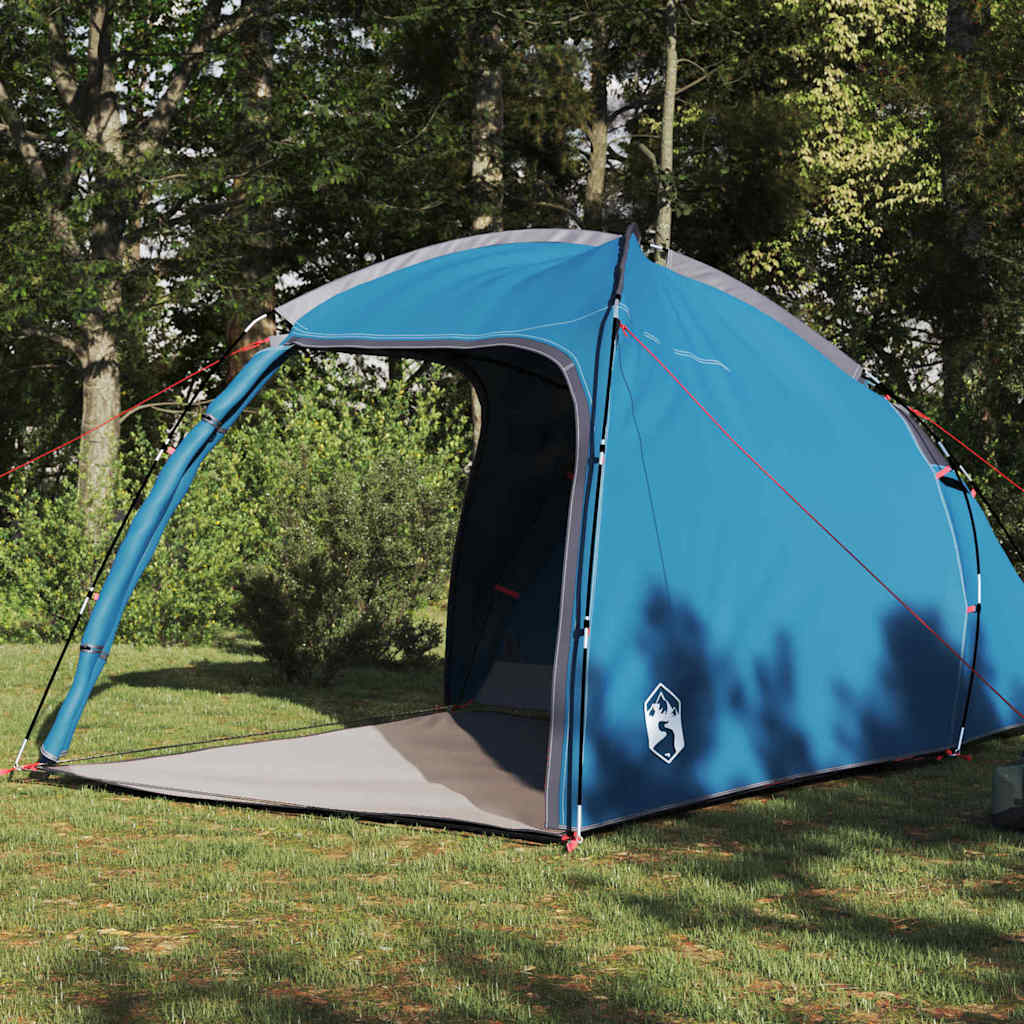 vidaXL Cabin Tent 2-Person Blue Taffeta - 370 x 230 x 185 cm