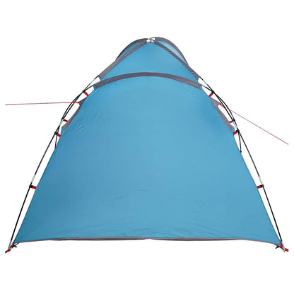 vidaXL Cabin Tent 2-Person Blue Taffeta - 370 x 230 x 185 cm