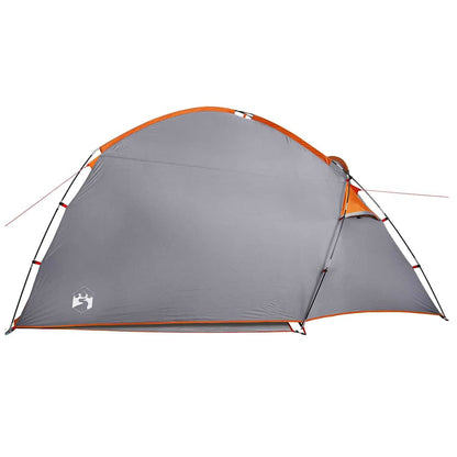 vidaXL Cabin Tent 2-Person Grey and Orange Taffeta - 370 x 230 x 185 cm