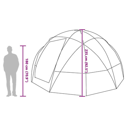 vidaXL Dome Tent with Roof Green 475 x 475 x 235 cm Taffeta