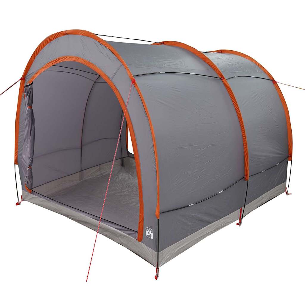 vidaXL Bike Storage Tent Grey and Orange 256 x 222 x 182 cm Taffeta