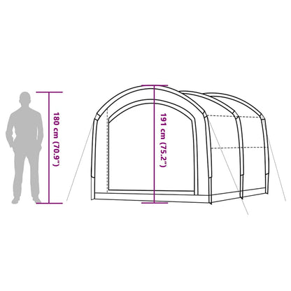 vidaXL Tent 268 x 240 x 191 cm Waterproof Green Polyester