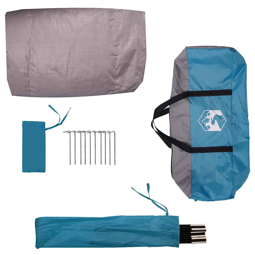 vidaXL Tent 268 x 240 x 191 cm Waterproof Blue Polyester