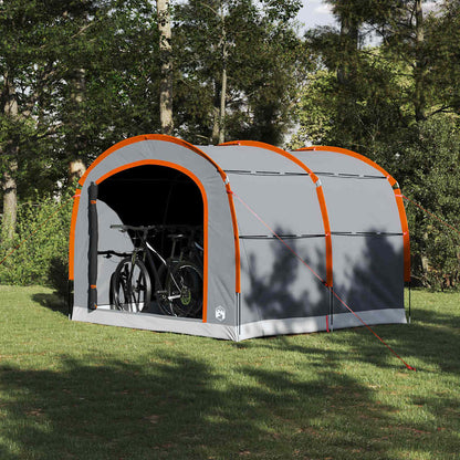 vidaXL Tent 268 x 240 x 191 cm Waterproof Grey and orange Polyester