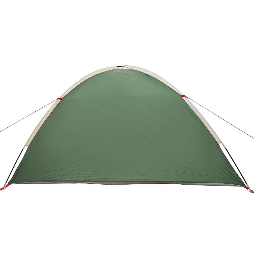 vidaXL Dome Tent 4-Person Waterproof Green Taffeta - 308 x 268 x 130 cm