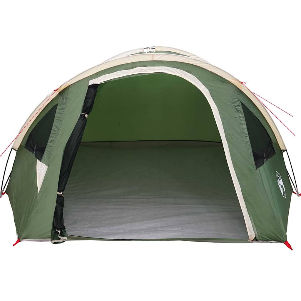 vidaXL Dome Tent 4-Person Waterproof Green Taffeta - 308 x 268 x 130 cm