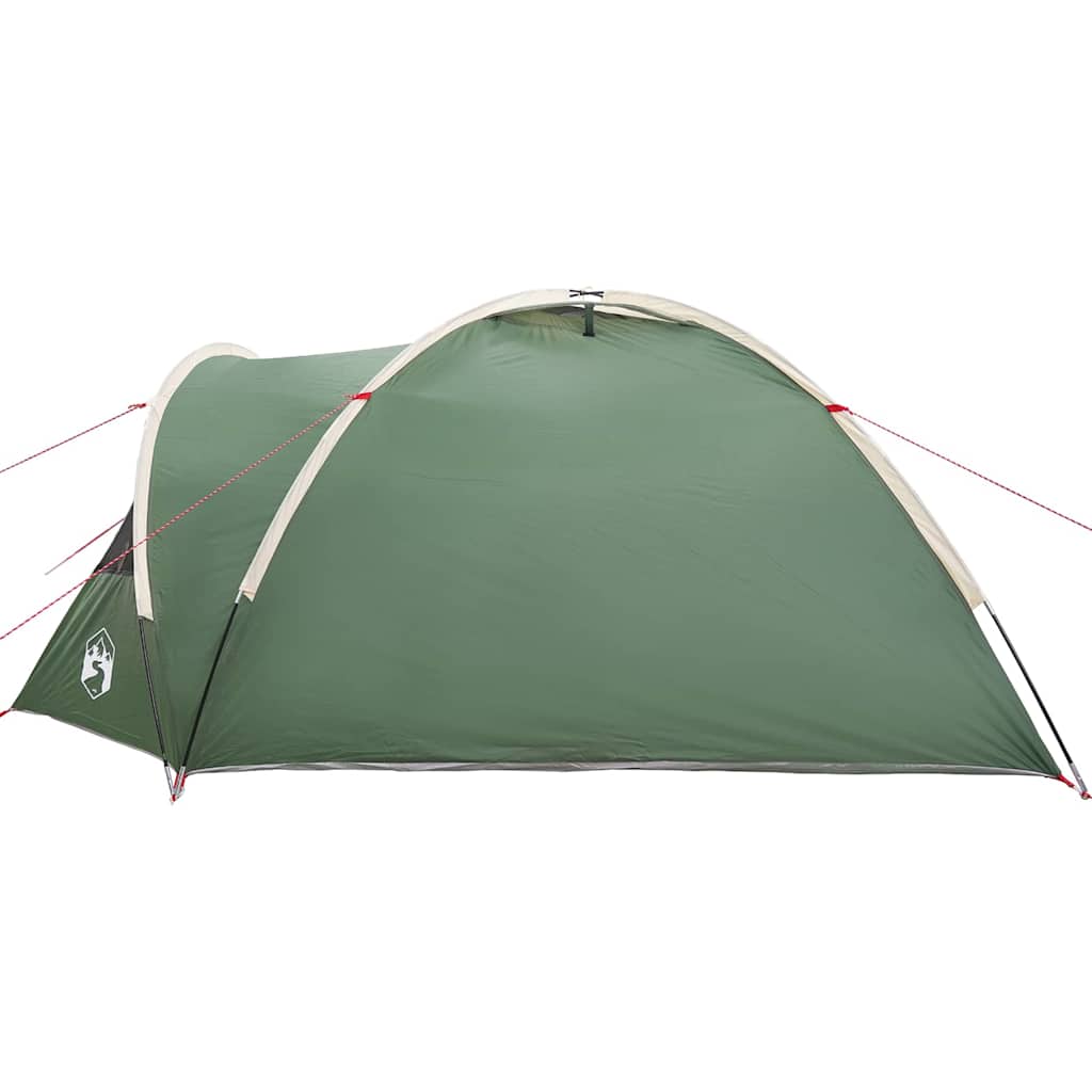 vidaXL Dome Tent 4-Person Waterproof Green Taffeta - 308 x 268 x 130 cm