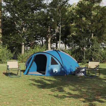 vidaXL Dome Tent 4-Person Waterproof Blue Taffeta - 308 x 268 x 130 cm
