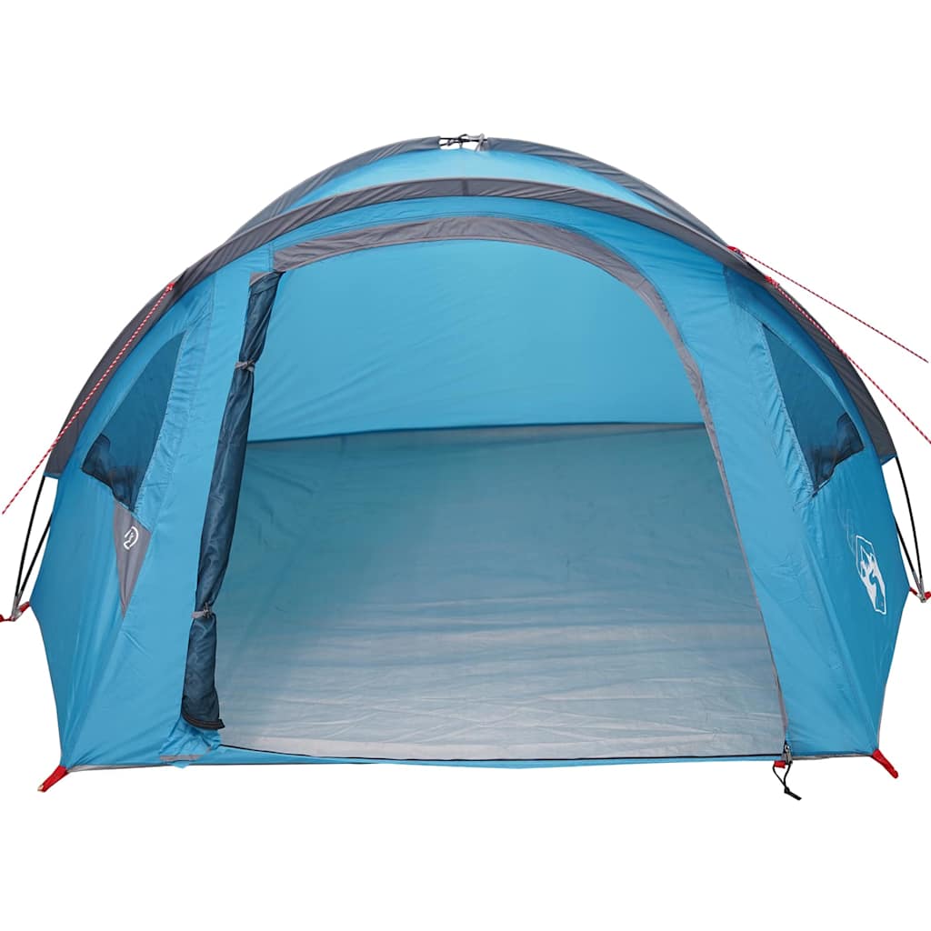 vidaXL Dome Tent 4-Person Waterproof Blue Taffeta - 308 x 268 x 130 cm