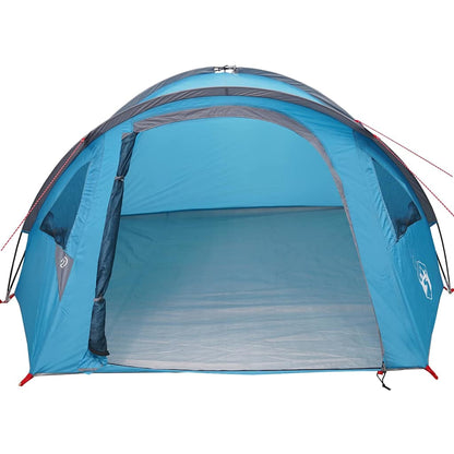 vidaXL Dome Tent 4-Person Waterproof Blue Taffeta - 308 x 268 x 130 cm