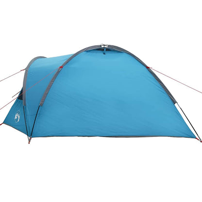 vidaXL Dome Tent 4-Person Waterproof Blue Taffeta - 308 x 268 x 130 cm