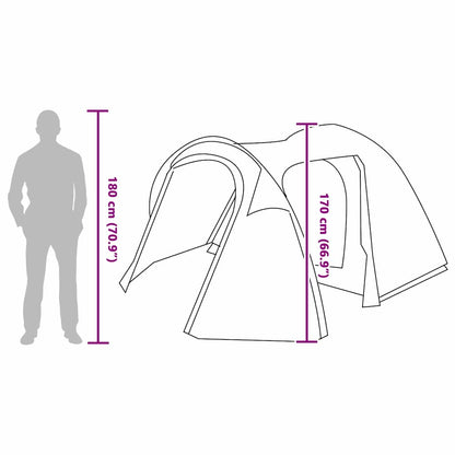 vidaXL Dome Tent Dome with Roof with Storage Blue 384 x 254 x 170 cm
