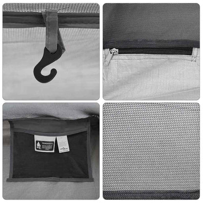 vidaXL Inner Tent 1-Person [Black]: Black (#0A0A0A) Mesh - 220 x 128 x 110 cm