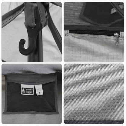 vidaXL Inner Tent 1-Person [Black]: Black (#0A0A0A) Mesh - 240 x 160 x 133 cm