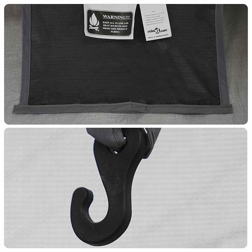 vidaXL Inner Tent 2-Person Black Mesh - 208 x 140 x 175 cm