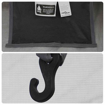 vidaXL Inner Tent 2-Person Black Mesh - 208 x 140 x 175 cm
