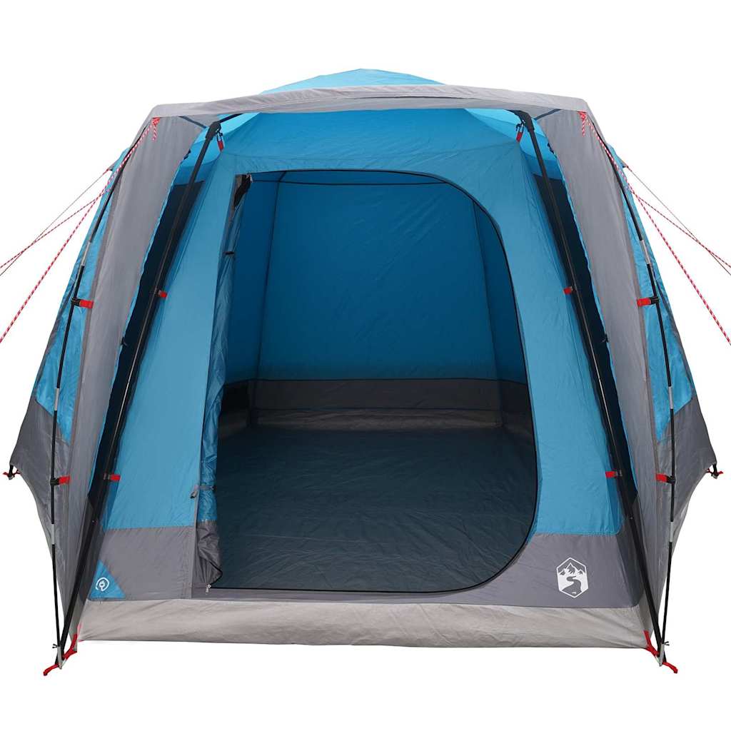 vidaXL Camping Tent Cabin with Roof Blue 420 x 420 x 227 cm Polyester
