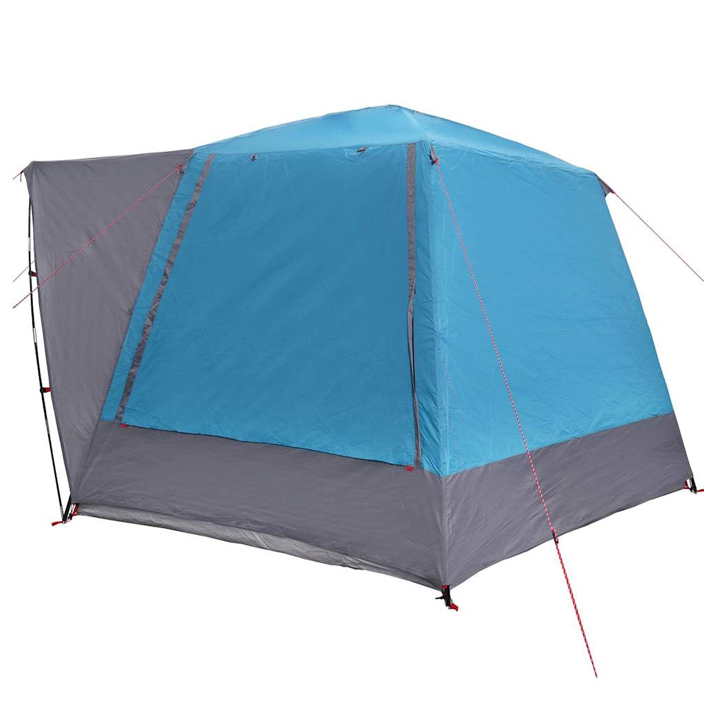 vidaXL Camping Tent Cabin with Roof Blue 420 x 420 x 227 cm Polyester