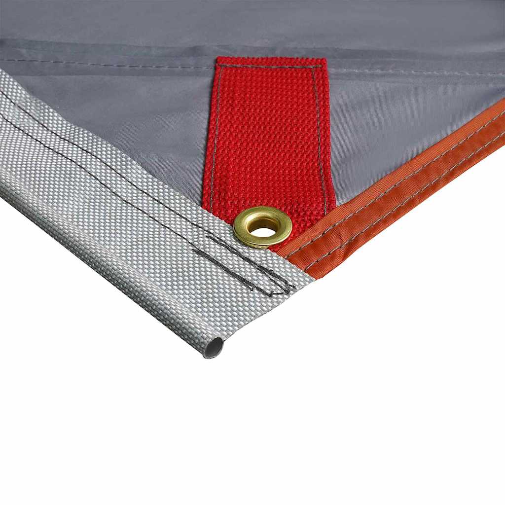 vidaXL Water Resistant Tarp -Person 240 x 300 cm Grey and Orange