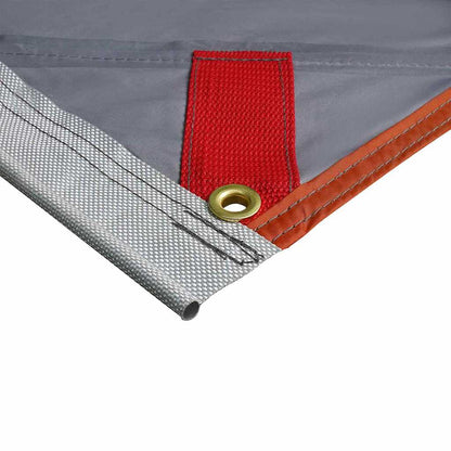 vidaXL Water Resistant Tarp -Person 240 x 300 cm Grey and Orange