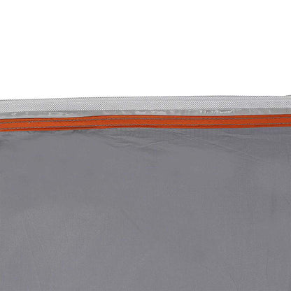 vidaXL Water Resistant Tarp -Person 240 x 300 cm Grey and Orange