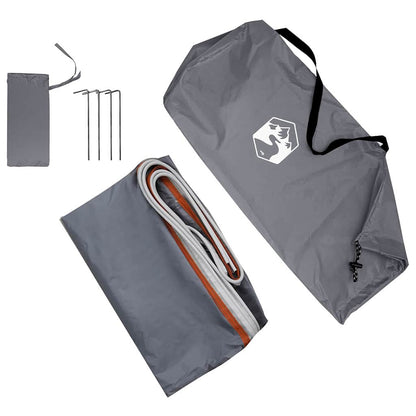 vidaXL Water Resistant Tarp -Person 240 x 300 cm Grey and Orange
