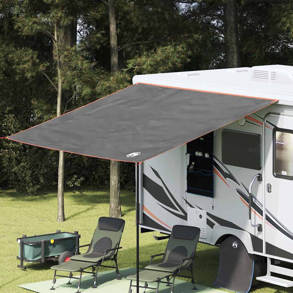 vidaXL Water Resistant Tarp -Person 240 x 300 cm Grey and Orange