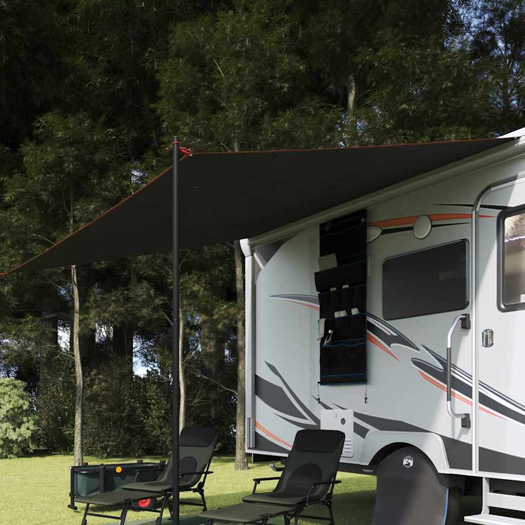 vidaXL Water Resistant Tarp -Person 240 x 300 cm Grey and Orange