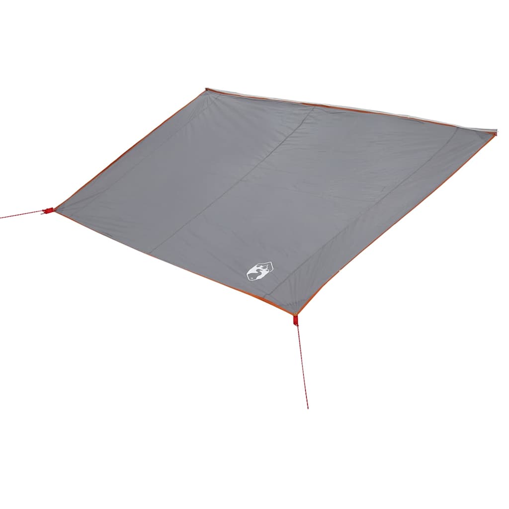 vidaXL Water Resistant Tarp -Person 240 x 300 cm Grey and Orange