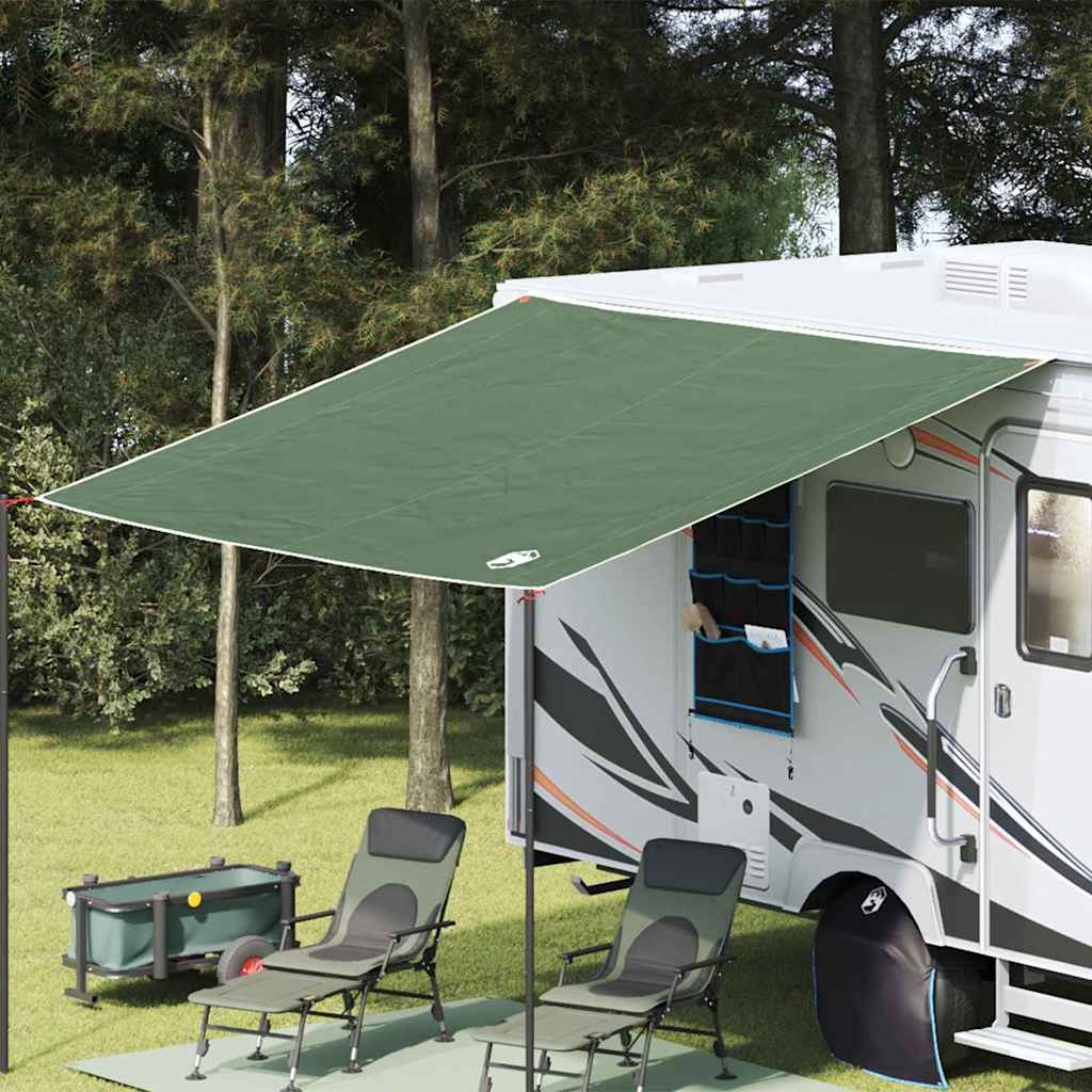 vidaXL Water Resistant Tarp -Person 240 x 350 cm Waterproof Green