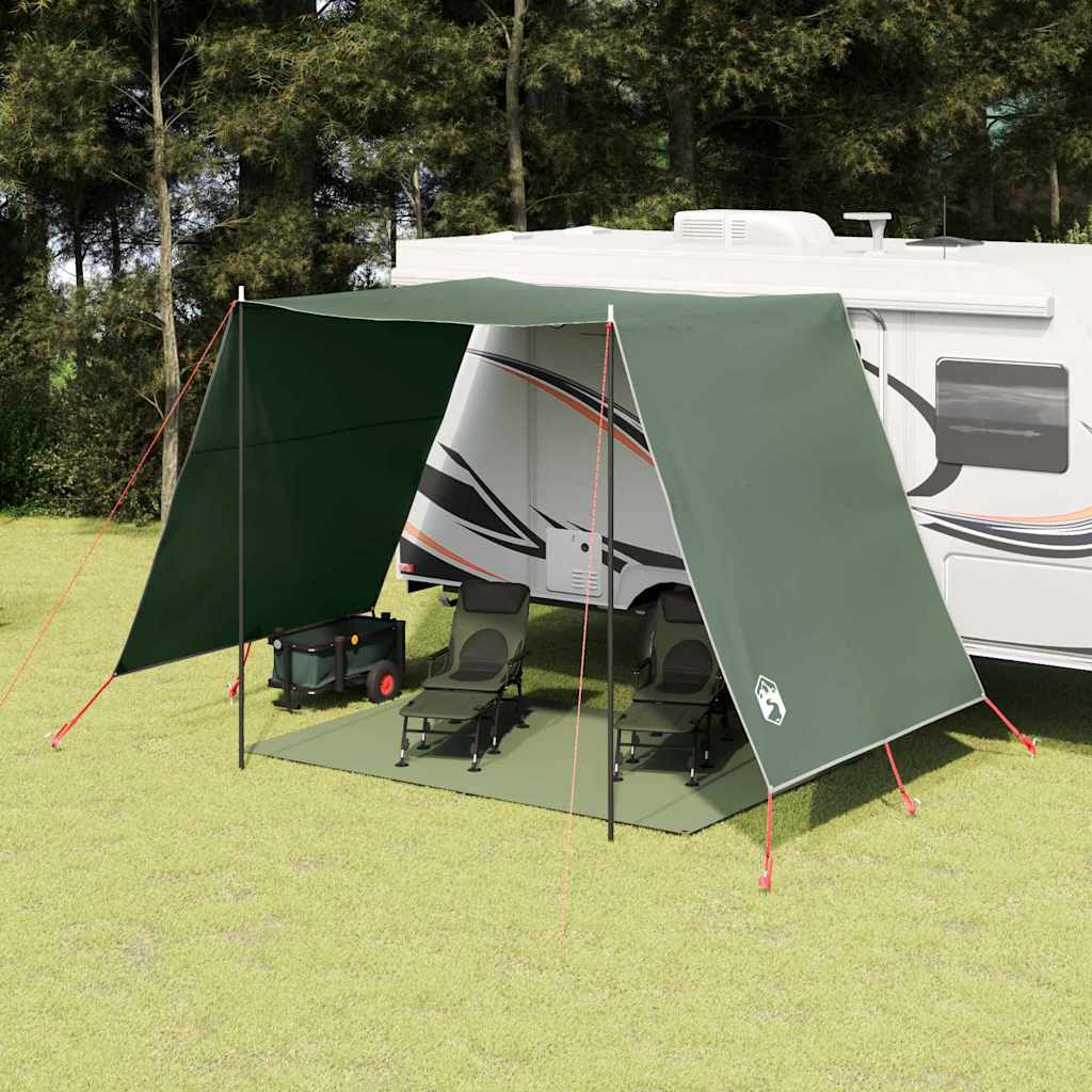vidaXL Water Resistant Tarp -Person 250 x 240 x 220 cm Waterproof - Green