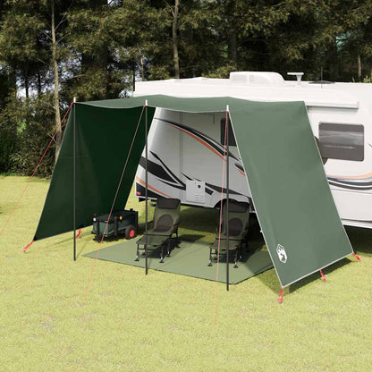 vidaXL Water Resistant Tarp -Person 302 x 240 x 240 cm Waterproof - Green