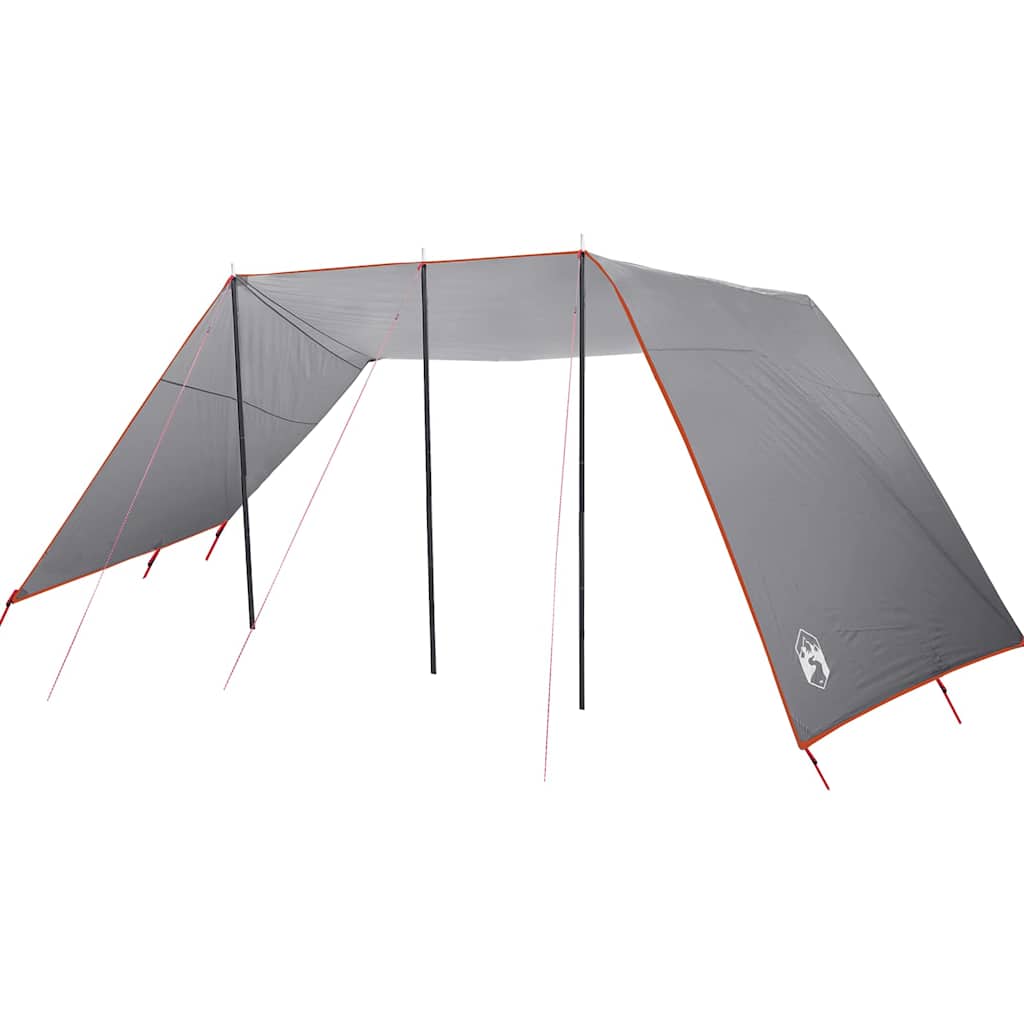 vidaXL Water Resistant Tarp -Person 402 x 240 x 230 cm Waterproof - Grey