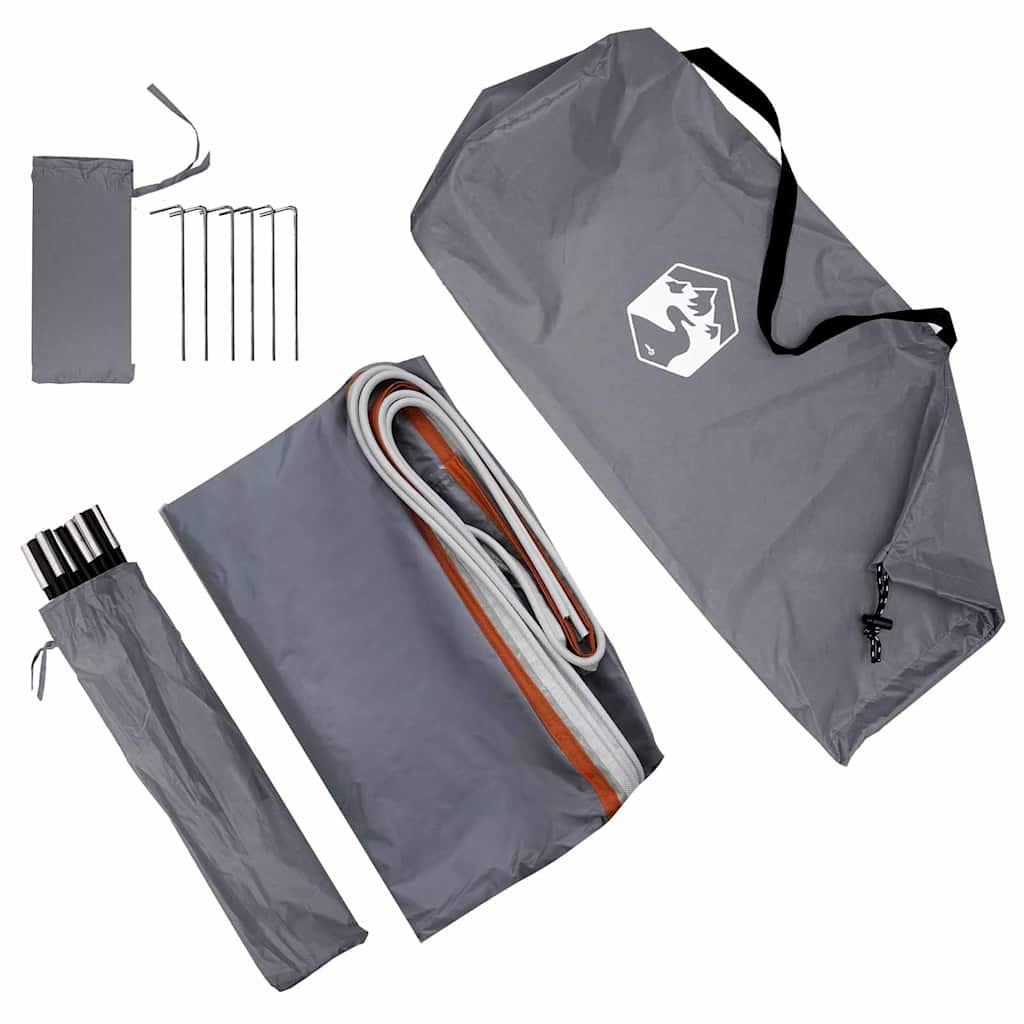 vidaXL Water Resistant Tarp -Person 250 x 260 x 260 cm Waterproof - Grey