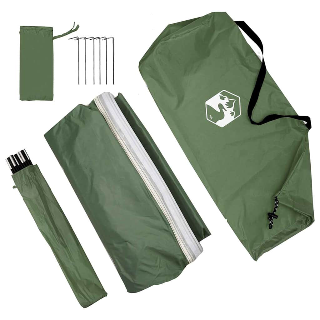 vidaXL Water Resistant Tarp -Person 260 x 350 x 260 cm Waterproof - Green