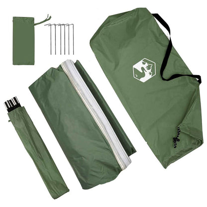 vidaXL Water Resistant Tarp -Person 260 x 350 x 260 cm Waterproof - Green
