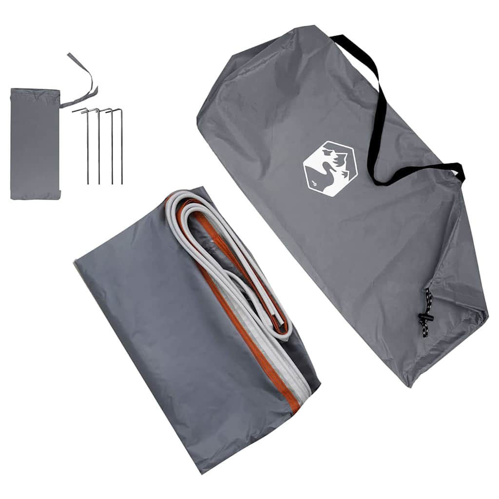 vidaXL Tailgate Tent 190 x 150 x 185 cm Grey and Orange Taffeta - 38873