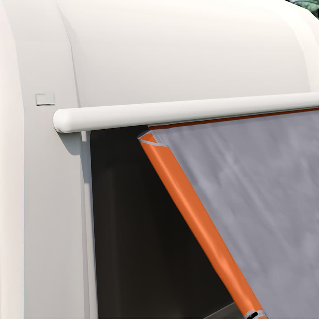vidaXL Tailgate Tent 190 x 150 x 185 cm Grey and Orange Taffeta - 38873
