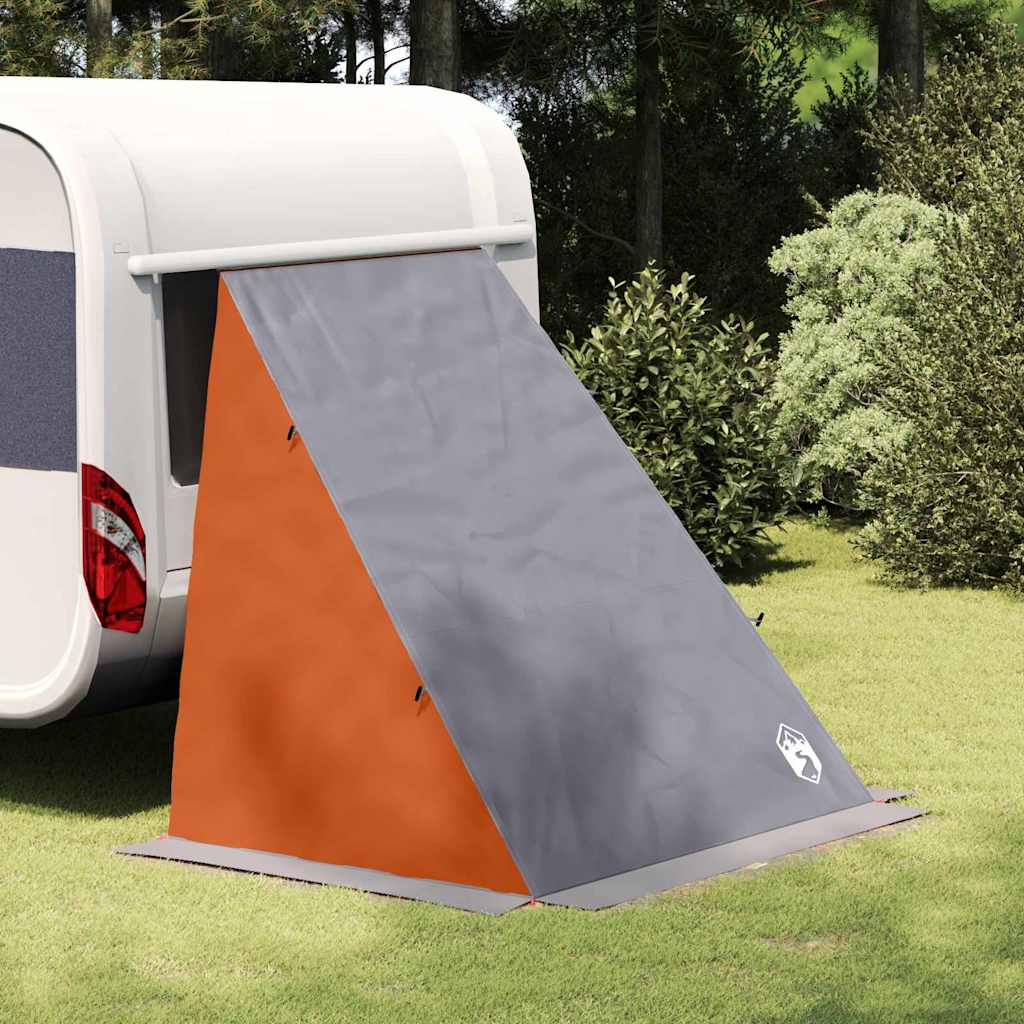 vidaXL Tailgate Tent 190 x 150 x 185 cm Grey and Orange Taffeta - 38873