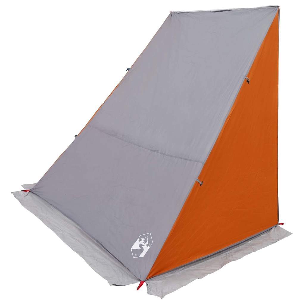 vidaXL Tailgate Tent 190 x 150 x 185 cm Grey and Orange Taffeta - 38873