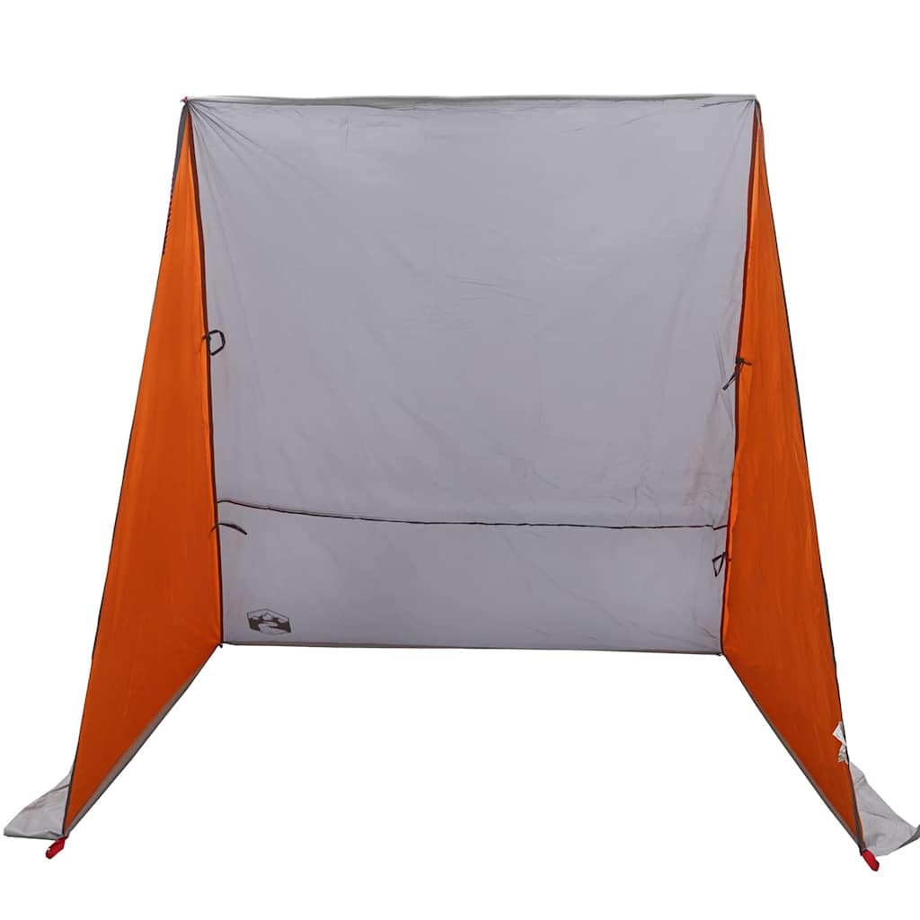 vidaXL Tailgate Tent 190 x 150 x 185 cm Grey and Orange Taffeta - 38873