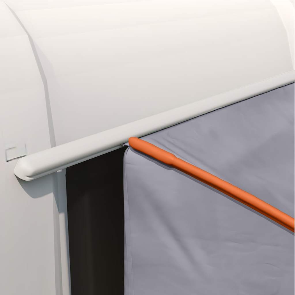 vidaXL Tailgate Tent 194 x 180 x 210 cm Grey and Orange Taffeta