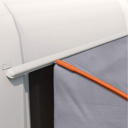 vidaXL Tailgate Tent 194 x 180 x 210 cm Grey and Orange Taffeta
