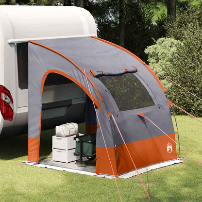 vidaXL Tailgate Tent 194 x 180 x 210 cm Grey and Orange Taffeta