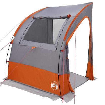 vidaXL Tailgate Tent 194 x 180 x 210 cm Grey and Orange Taffeta