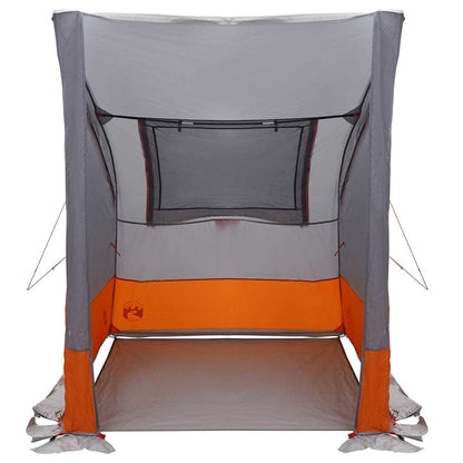 vidaXL Tailgate Tent 194 x 180 x 210 cm Grey and Orange Taffeta