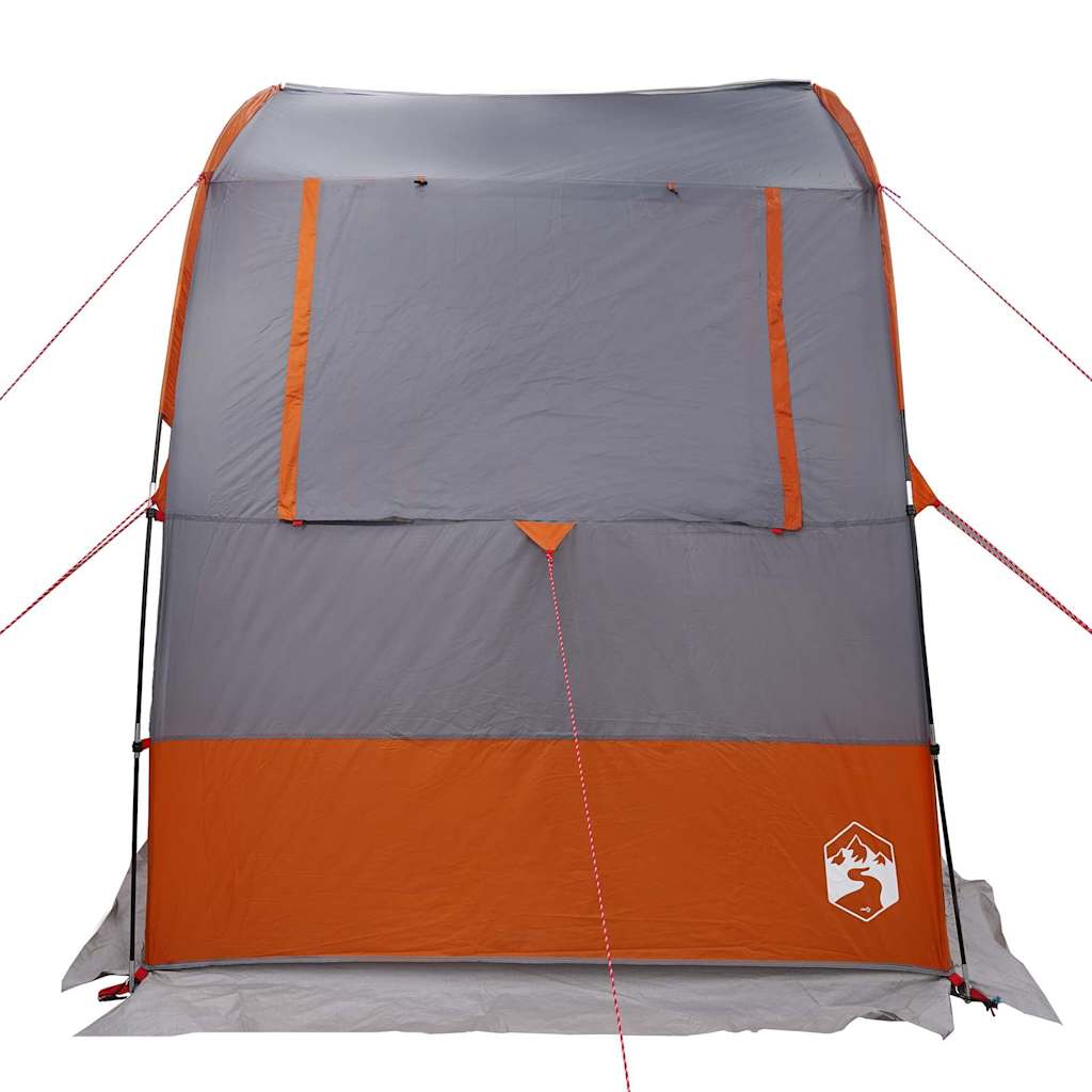 vidaXL Tailgate Tent 194 x 180 x 210 cm Grey and Orange Taffeta