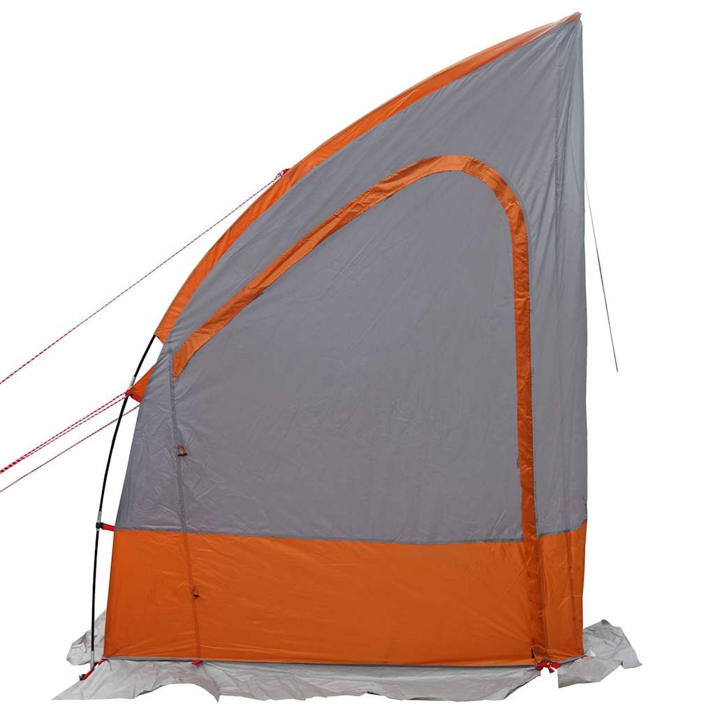 vidaXL Tailgate Tent 194 x 180 x 210 cm Grey and Orange Taffeta
