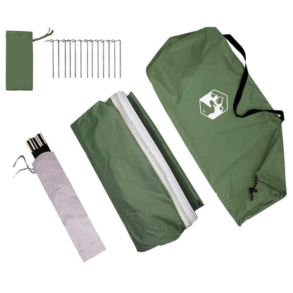 vidaXL Tailgate Tent 285 x 255 x 245 cm Waterproof Green Taffeta