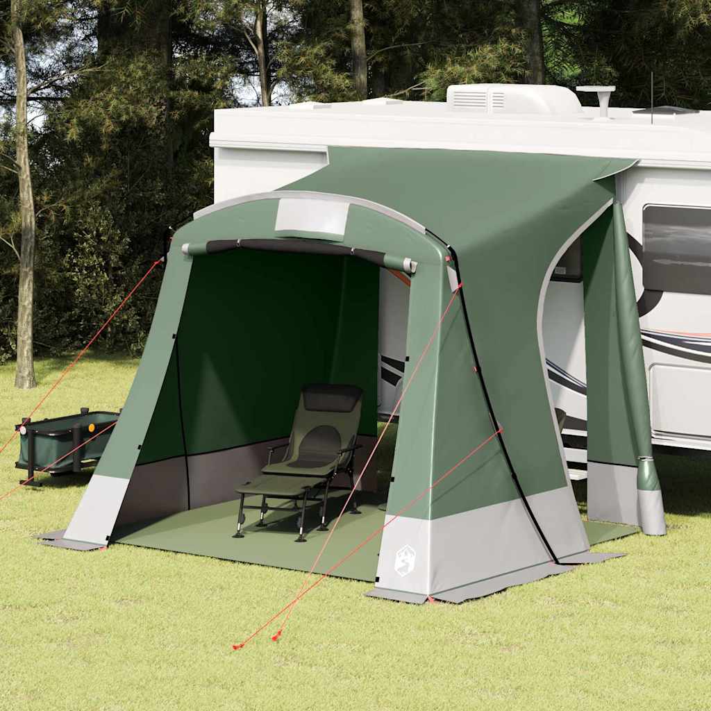 vidaXL Tailgate Tent 285 x 255 x 245 cm Waterproof Green Taffeta